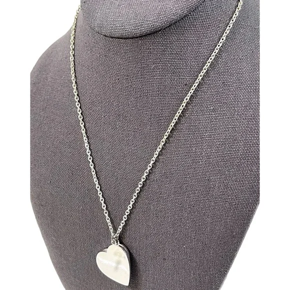 ❤️ Double Silver Heart Pendant Necklace - Picture 6 of 8